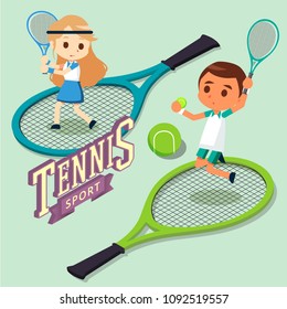 Tennis Sport Illustration