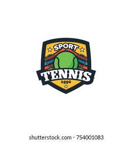 Tennis sport logo & element background vector