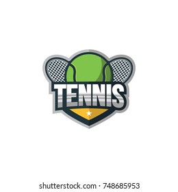 Tennis sport logo element vector