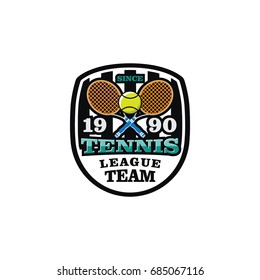Tennis sport logo & emblem icon vector