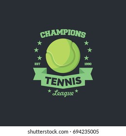 Tennis sport logo & emblem vector