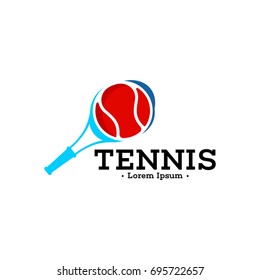 tennis sport logo vector
