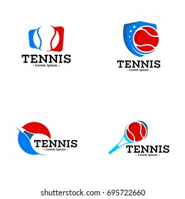 tennis sport logo vector