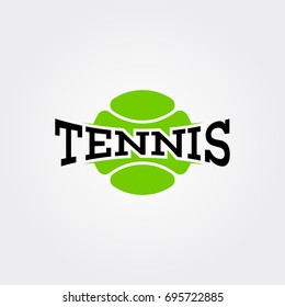 tennis sport logo vector
