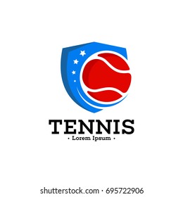 tennis sport logo vector