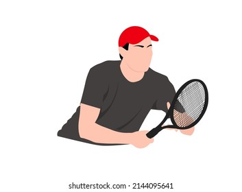 Tennis sport play high vector