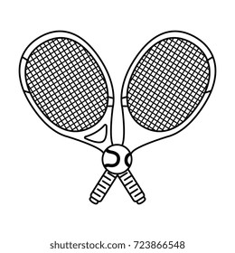 tennis sport racket with ball