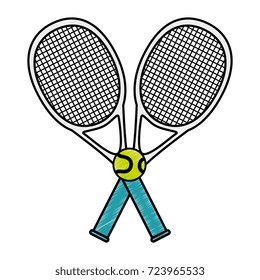 tennis sport racket with ball