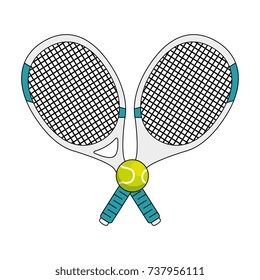 tennis sport racket with ball
