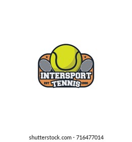 Tennis sport team logo vector