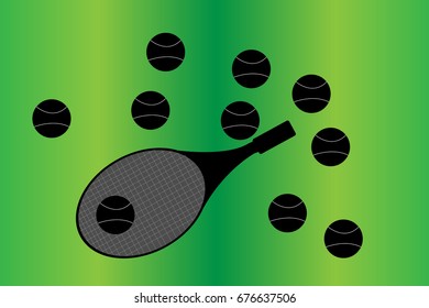 tennis sport vector