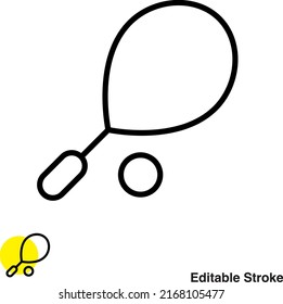 Tennis Sports Vector Line Icon