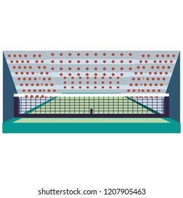 tennis stadium sport isolated icon