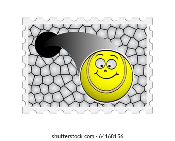 tennis stamp