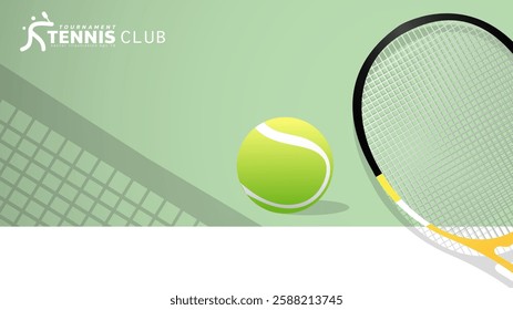 Tennis symbol with tennis racket and tennis ball, Illustrations for use in online sporting events , Illustration Vector EPS 10