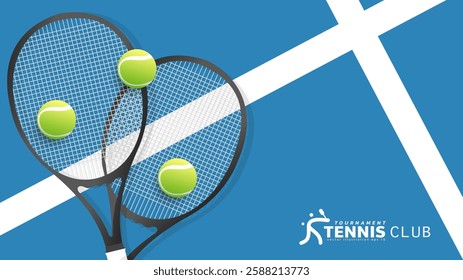 Tennis symbol with tennis racket and tennis ball, Illustrations for use in online sporting events , Illustration Vector EPS 10