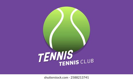 Tennis symbol with tennis racket and tennis ball on tennis court background, Illustrations for use in online sporting events , Illustration Vector EPS 10