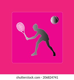 tennis symbol vector illustration