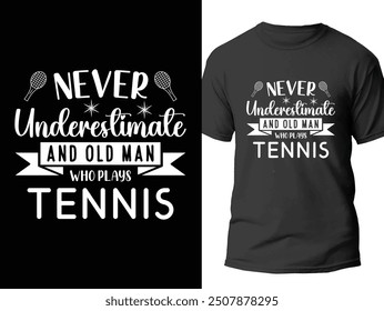 Tennis t shirt design. Game lover shirt vector