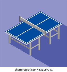 Tennis Table Court Vector illustration