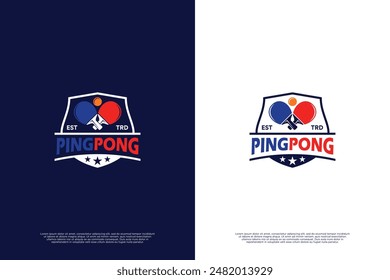 Tennistisch Emblem Logo Design