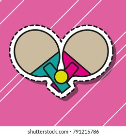 tennis table rackets sport patch