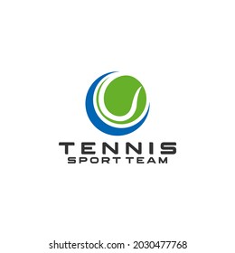 Tennis Team Club Sports Logo Tempalte Vector