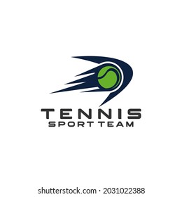 Tennis Team Club Sports Logo Tempalte Vector