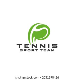 Tennis Team Club Sports Logo Tempalte Vector