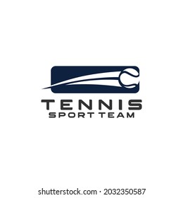 Tennis Team Club Sports Logo Tempalte Vector