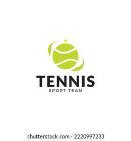 Tennis Team Club Sports Logo Tempalte Vector