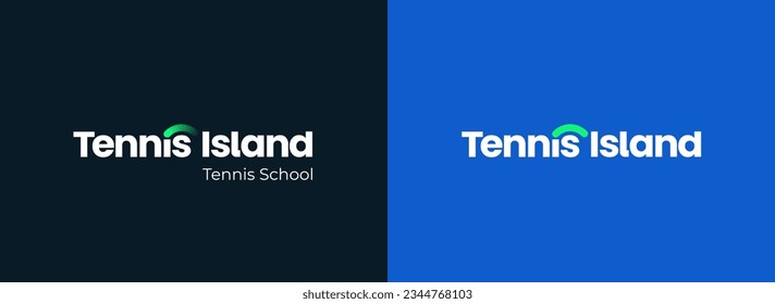 Tennis Team Club Sports Logo Tempalte Vector