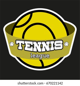 Tennis team logo vector design 