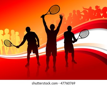 テニス 優勝 シルエット のイラスト素材 画像 ベクター画像 Shutterstock
