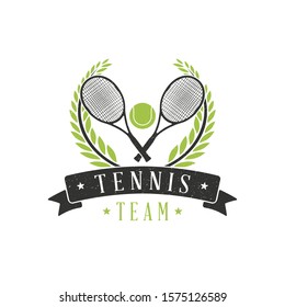 Tennis team vector logo template