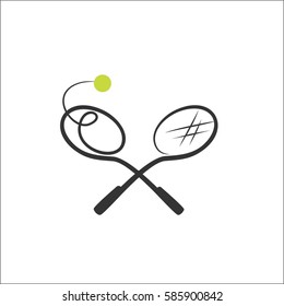 Tennis. Template for logo design