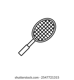 Tennis thin line vector icon