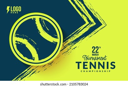 Tennis tournament background, Abstract sport symbol template design, Banner for sport event vector illustrations