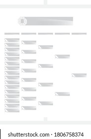 Tennis tournament bracket template. Vector illustration.