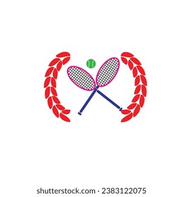 tennis tournament logo or vector minimalist sports logo