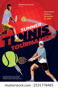 Cartaz de Torneio de Tênis, Evento Esportivo