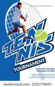 Cartaz de Torneio de Tênis, Evento Esportivo