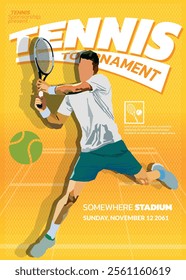 Tennis Tournament, sport poster 02