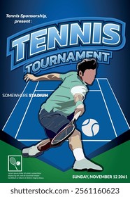 Tennis Tournament, sport poster 02