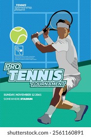 Tennis Tournament, sport poster 02