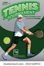 Tennis Tournament, sport poster 02