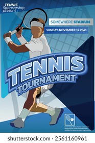 Tennis Tournament, sport poster 02