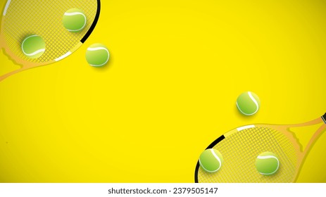 Tennis tournament template , Simple flat design style  ,Illustrations for use in online sporting events , Illustration Vector  EPS 10