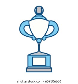 Tennis trophy cup