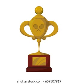 Tennis trophy cup